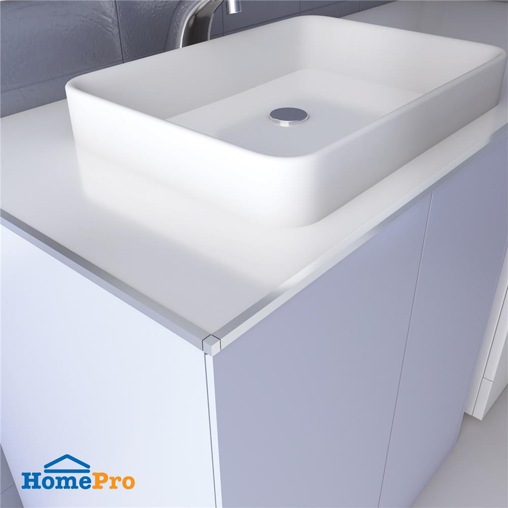 ตัวปิดมุมคิ้วอะลูมิเนียมแบบเหลี่ยม DP DL120 12 มม. สีเงิน