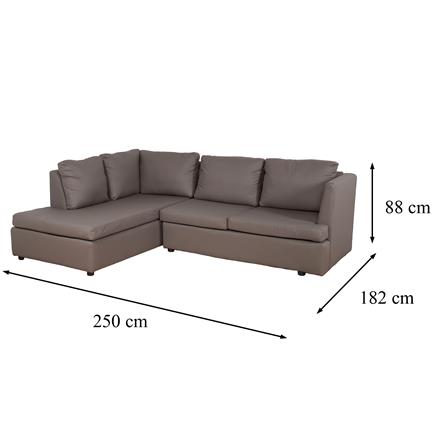 โซฟาเข้ามุมซ้าย FURDINI LAUREN สีเทา_10