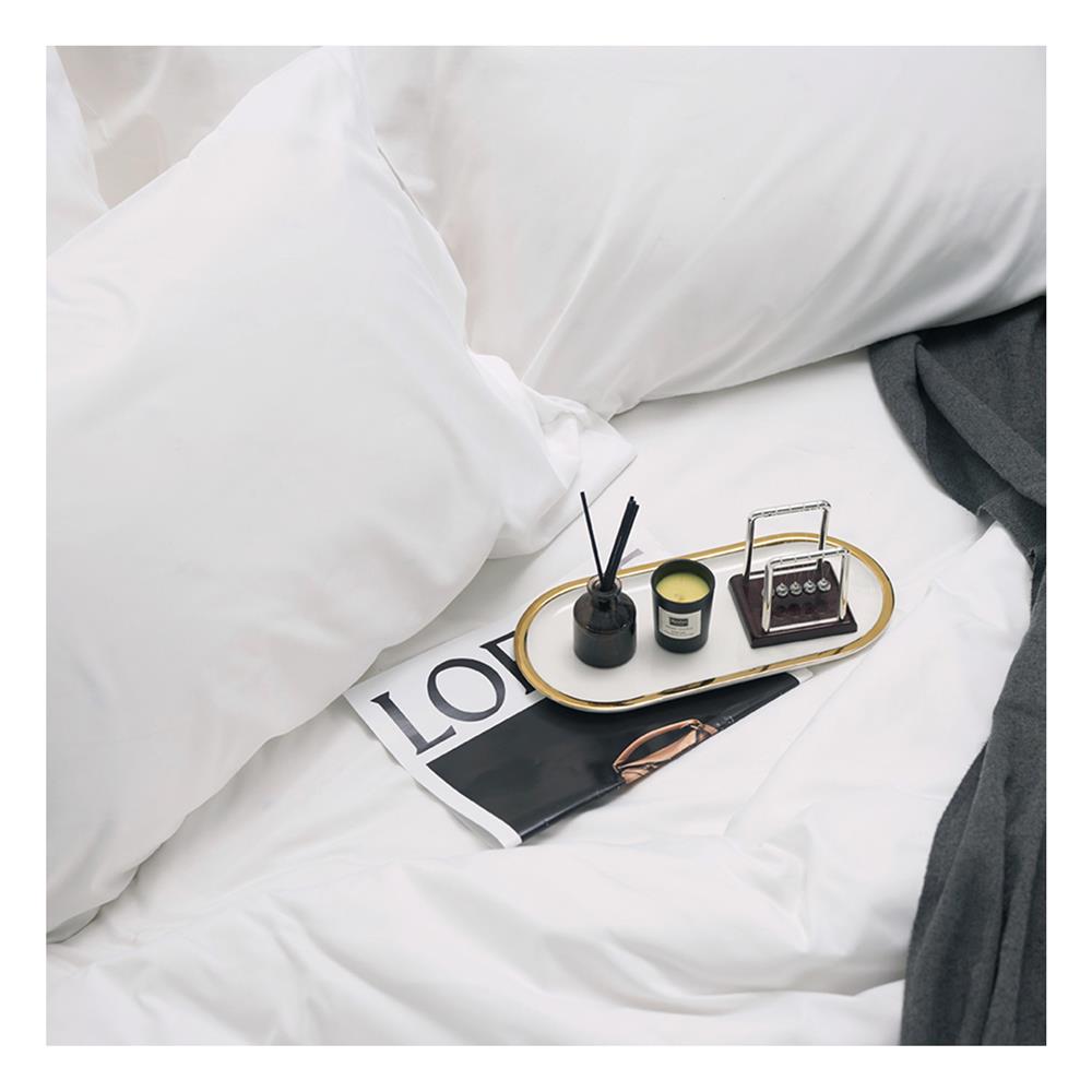 ชุดผ้าปูที่นอน 3.5 ฟุต (ชุด 4 ชิ้น) TULIP DELIGHT 60268-DLWHITE