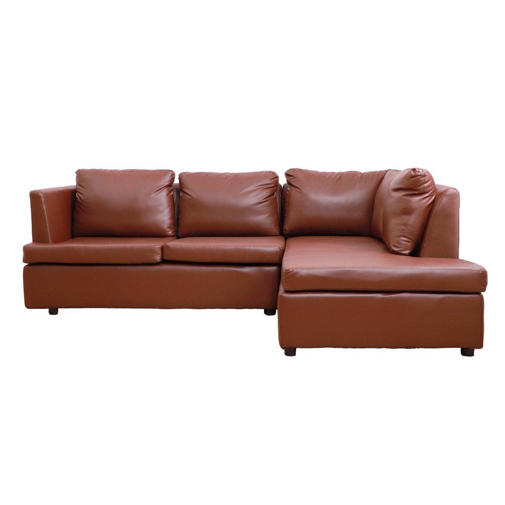 โซฟาเข้ามุมขวา FURDINI LAUREN สีน้ำตาลเข้ม_1