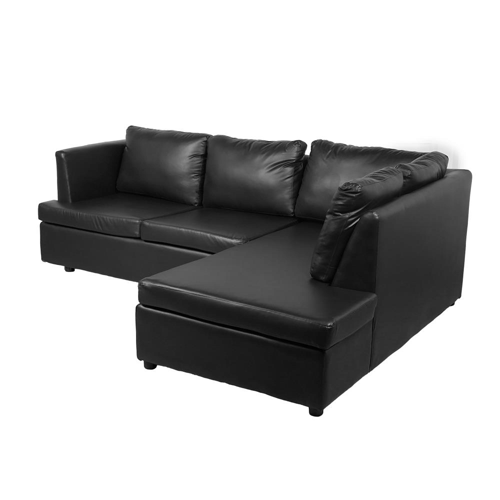 โซฟาเข้ามุมขวา FURDINI LAUREN สีดำ