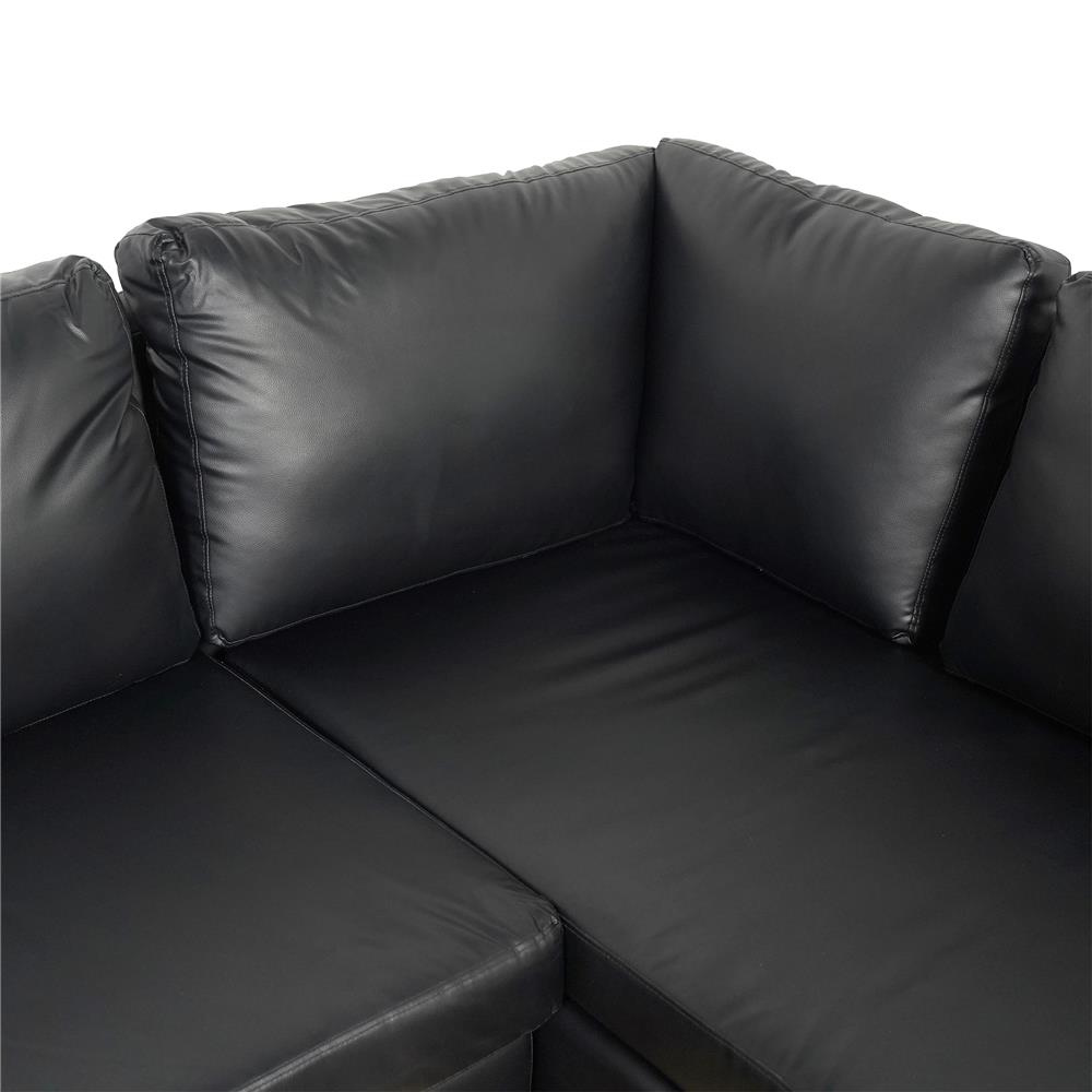 โซฟาเข้ามุมขวา FURDINI LAUREN สีดำ