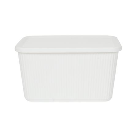 กล่องจัดเก็บผ้ามีฝา PLIM ZAYLEE SIZE S สีขาว_3