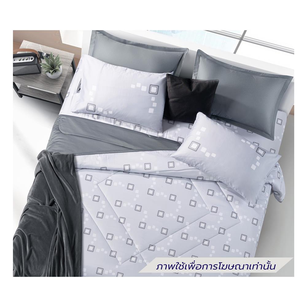 ชุดผ้าปูที่นอน 5 ฟุต (ชุด 6 ชิ้น) SANTAS COTTON USA IRENIC LK