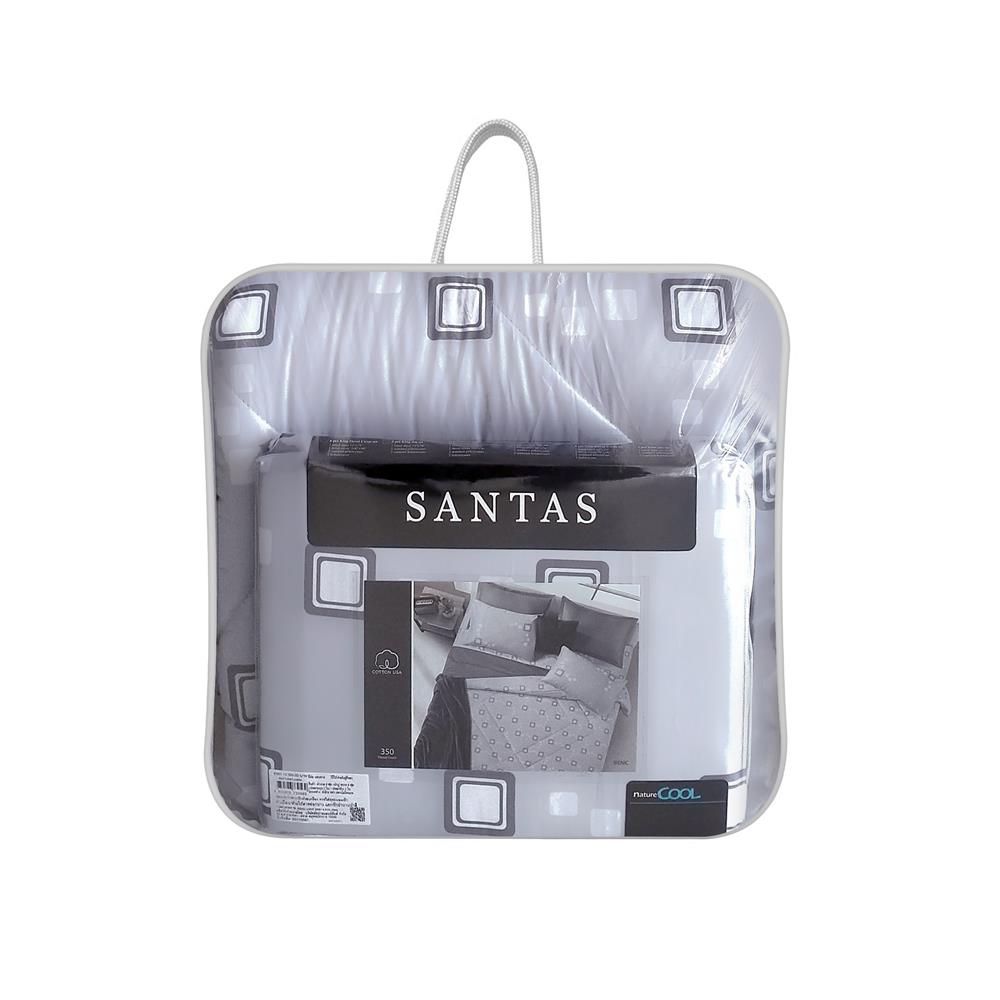 ชุดผ้าปูที่นอน 5 ฟุต (ชุด 6 ชิ้น) SANTAS COTTON USA IRENIC LK