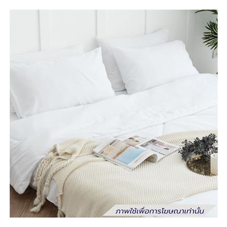 ชุดผ้าปูที่นอน 6 ฟุต (ชุด 6 ชิ้น) SANTA BEDDING สีขาว_1