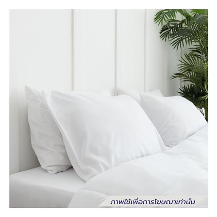 ชุดผ้าปูที่นอน 6 ฟุต (ชุด 6 ชิ้น) SANTA BEDDING สีขาว_2