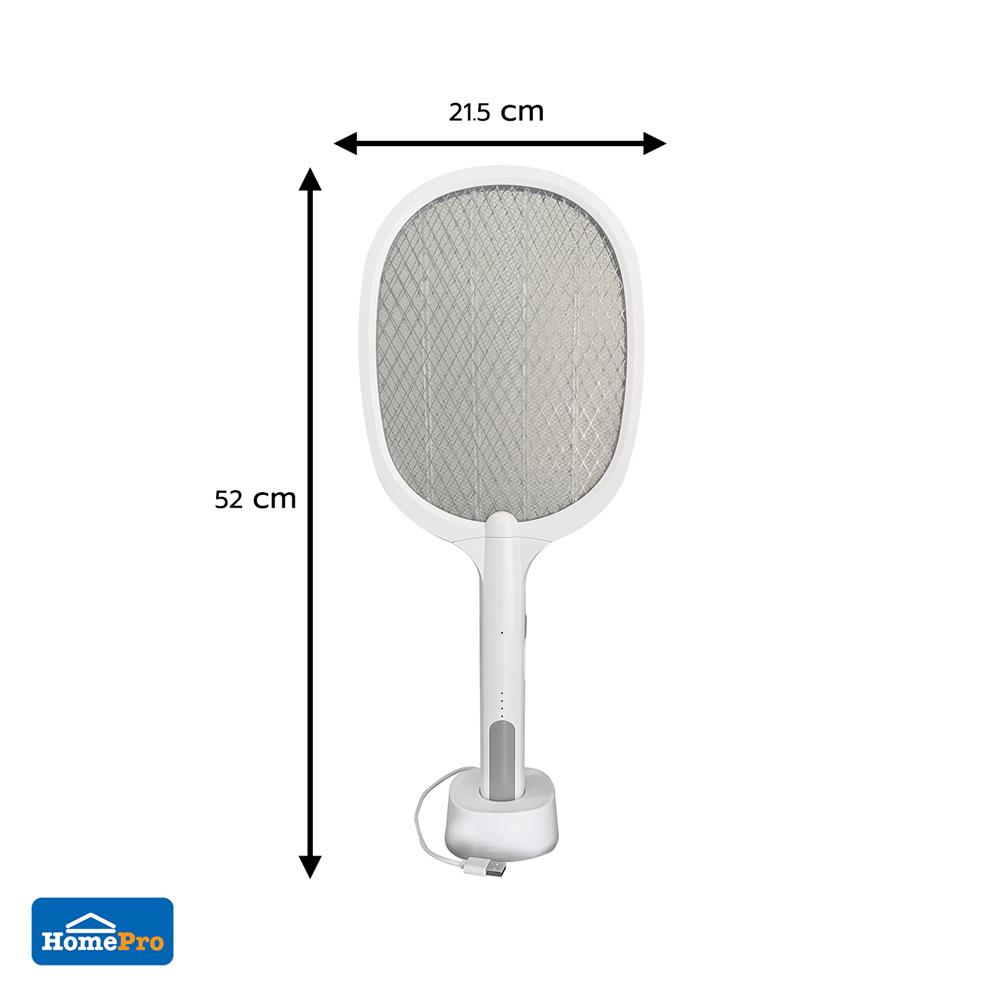 ไม้ตียุง DEXZON 128P สีขาว