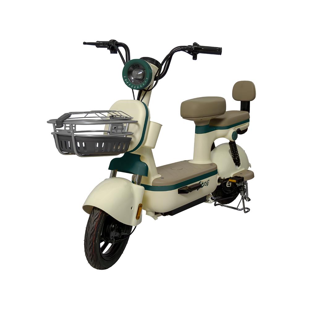 จักรยานไฟฟ้า EM LOVE X 10 นิ้ว สีครีม