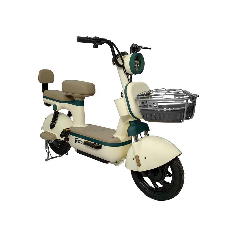 จักรยานไฟฟ้า EM LOVE X 10 นิ้ว สีครีม