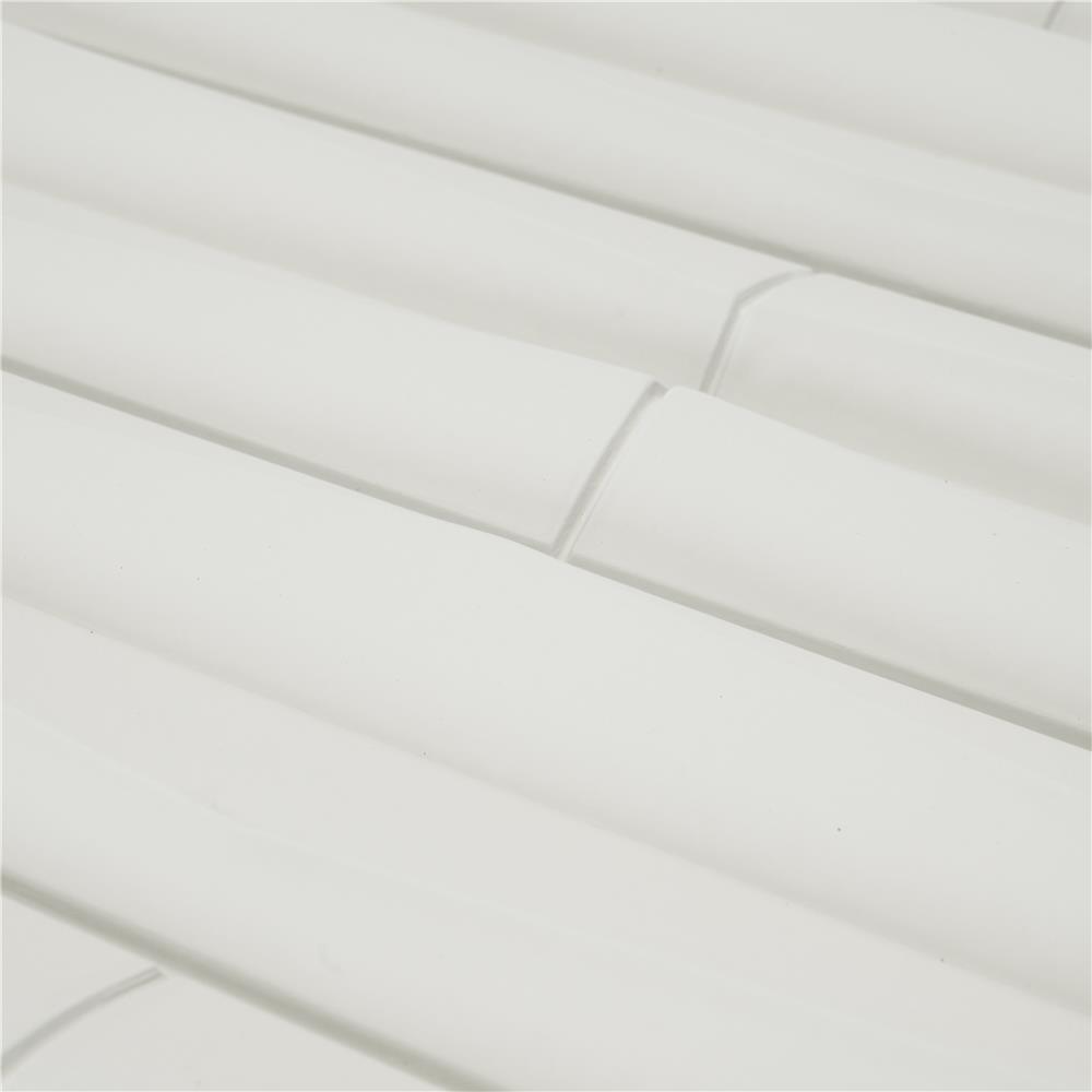 แผ่นตกแต่งผนัง PU 60x120 ซม. TARA BAMBOO WHITE