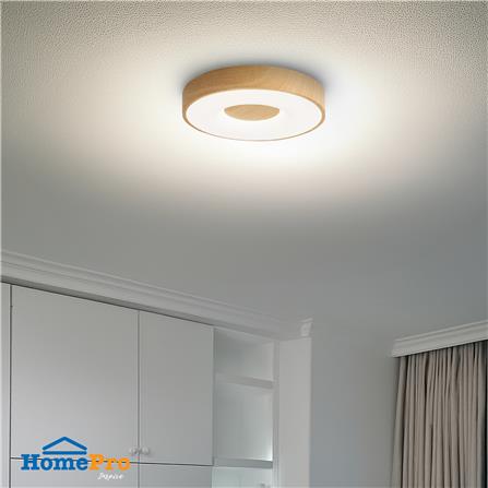 ไฟเพดาน LED CARINI COIN REMOTE 15 นิ้ว 40 วัตต์ DAYLIGHT/COOL WHITE/WARM WHITE สีน้ำตาล_3