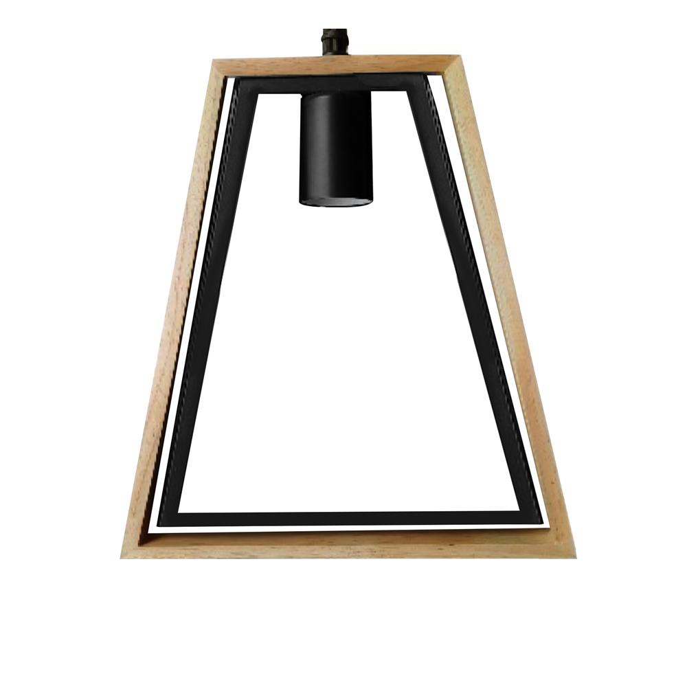 ไฟช่อ NEOLIGHT 506-3BK-WD สีดำ/น้ำตาล 3 หัว