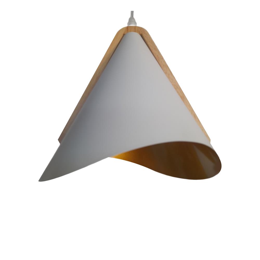 ไฟช่อ NEOLIGHT 507-3WH-WD สีขาว/ทอง/ไม้ 3 หัว