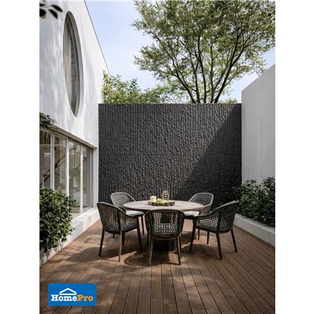 แผ่นตกแต่งผนัง PU 60x120 ซม. TARA LAVA STONE BLACK_7