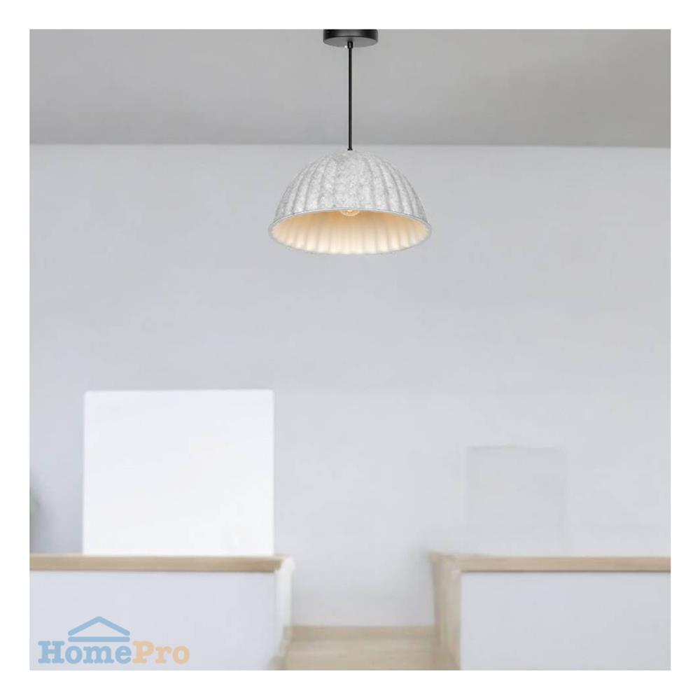 ไฟช่อ L&E 01-03151 สีขาว/เทา 1 หัว