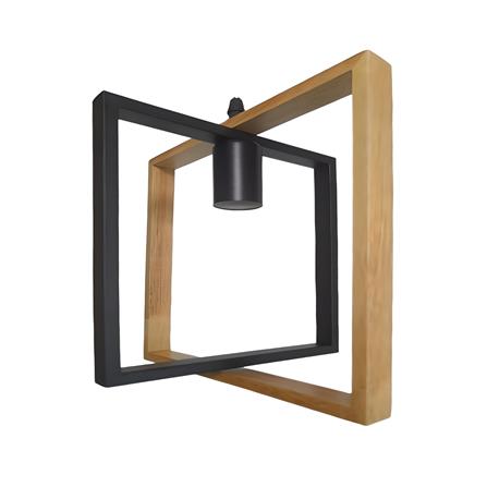 ไฟช่อ NEOLIGHT 505-3BK-WD สีดำ/น้ำตาล 3 หัว_1