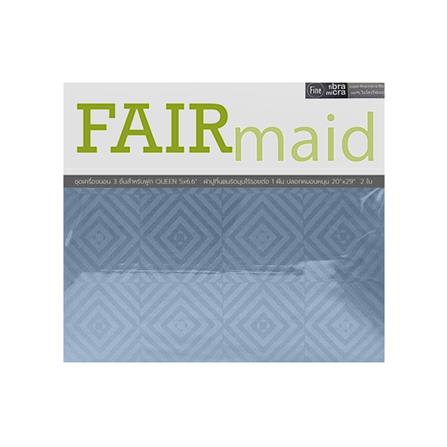ชุดผ้าปูที่นอน 5 ฟุต (ชุด 3 ชิ้น) FAIRMAID 12MC สี MIDNIGHT_3