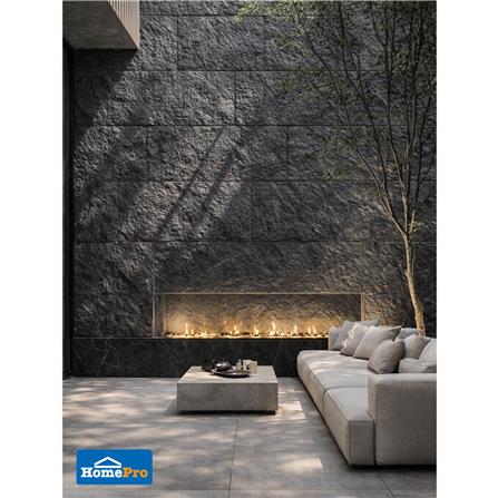 แผ่นตกแต่งผนัง PU 60x120 ซม. TARA ROCK STONE BLACK_6