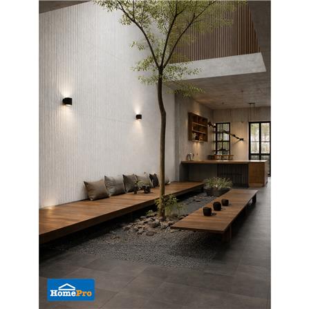 แผ่นตกแต่งผนัง PU 60x120 ซม. TARA LAVA STONE WHITE_4