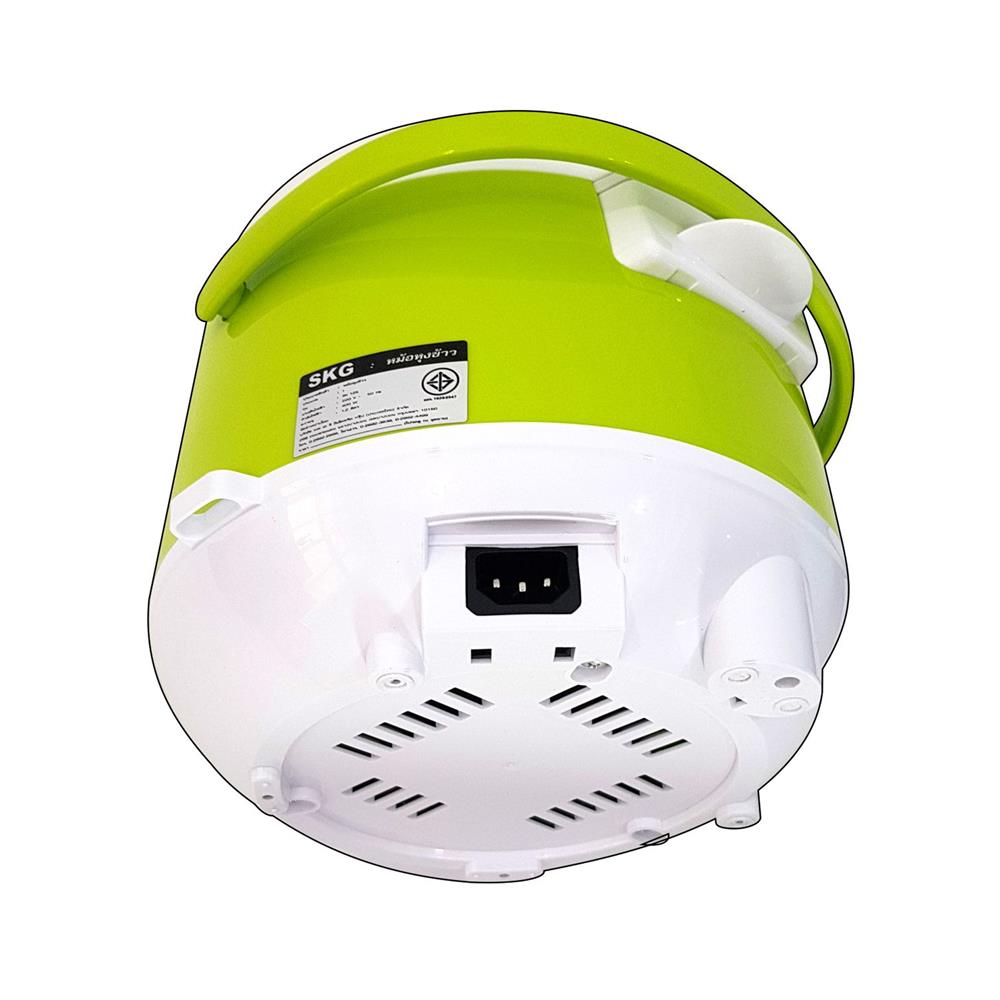 หม้อหุงข้าว MANUAL SKG SK-618 1.8 ลิตร สีขาว/เขียว