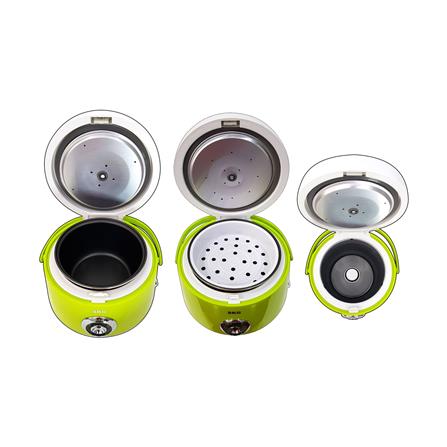 หม้อหุงข้าว MANUAL SKG SK-618 1.8 ลิตร สีขาว/เขียว_5
