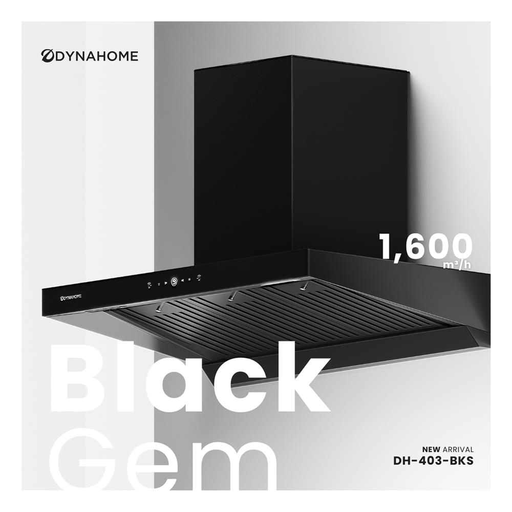 เครื่องดูดควันกระโจม DYNA HOME DH-403-BKS 90 ซม.