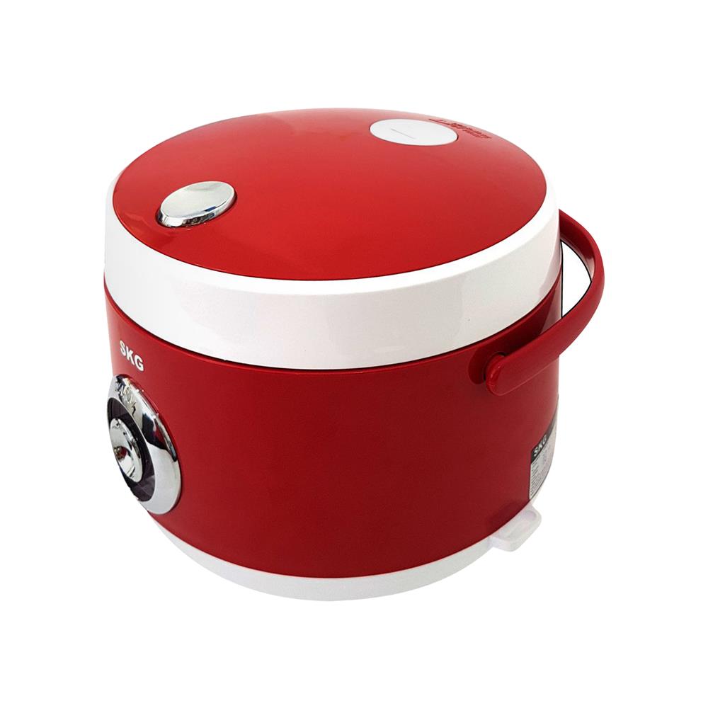 หม้อหุงข้าว MANUAL SKG SK-618 1.8 ลิตร สีขาว/แดง