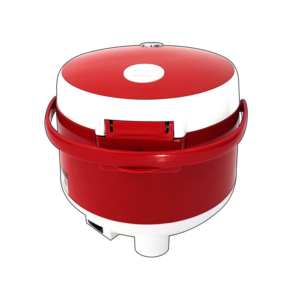 หม้อหุงข้าว MANUAL SKG SK-618 1.8 ลิตร สีขาว/แดง