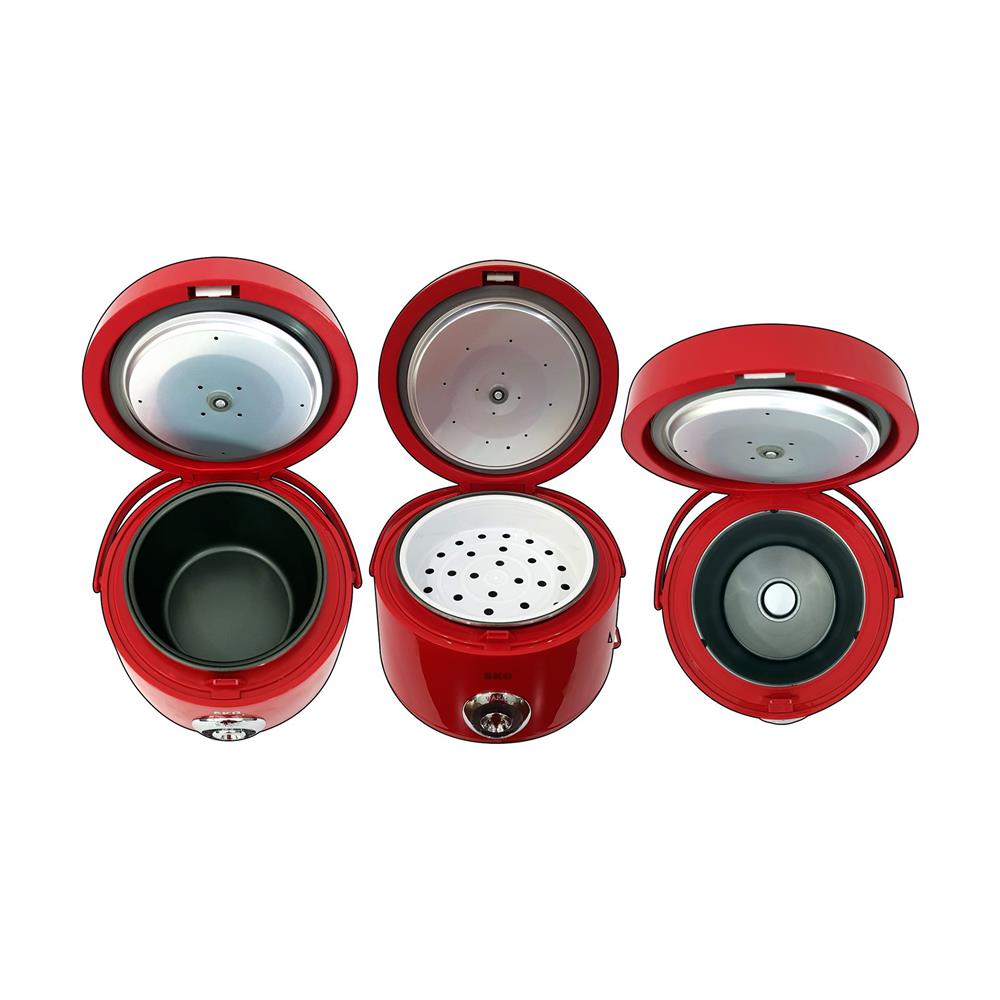 หม้อหุงข้าว MANUAL SKG SK-618 1.8 ลิตร สีขาว/แดง