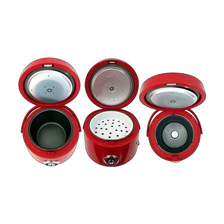 หม้อหุงข้าว MANUAL SKG SK-618 1.8 ลิตร สีขาว/แดง_5