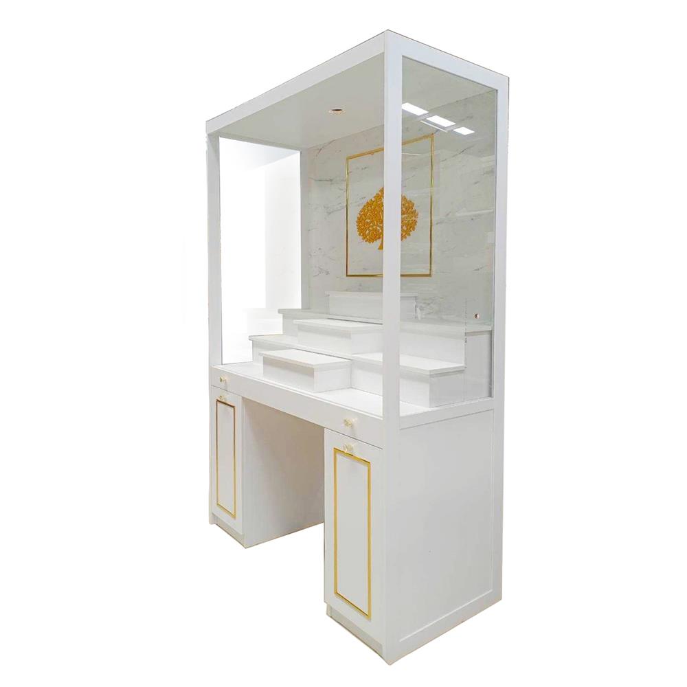 ตู้พระ FURDINI รุ่นมั่งมี 120 ซม. สีขาว/ลายหิน