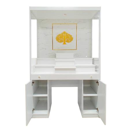 ตู้พระ FURDINI รุ่นมั่งมี 120 ซม. สีขาว/ลายหิน_1