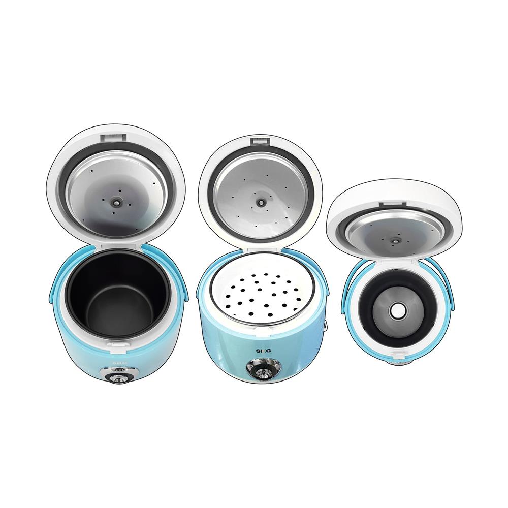หม้อหุงข้าว MANUAL SKG SK-618 1.8 ลิตร สีขาว/ฟ้า