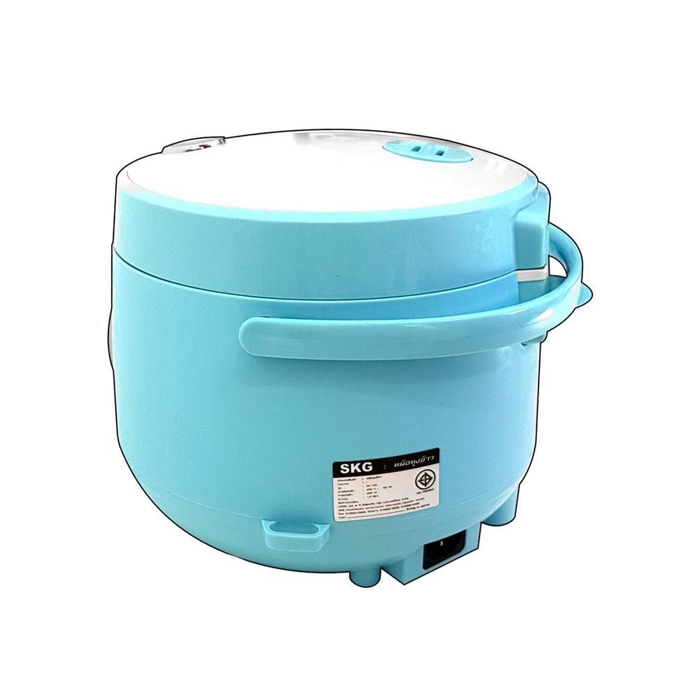 หม้อหุงข้าว MANUAL SKG SK-618 1.8 ลิตร สีขาว/ฟ้า