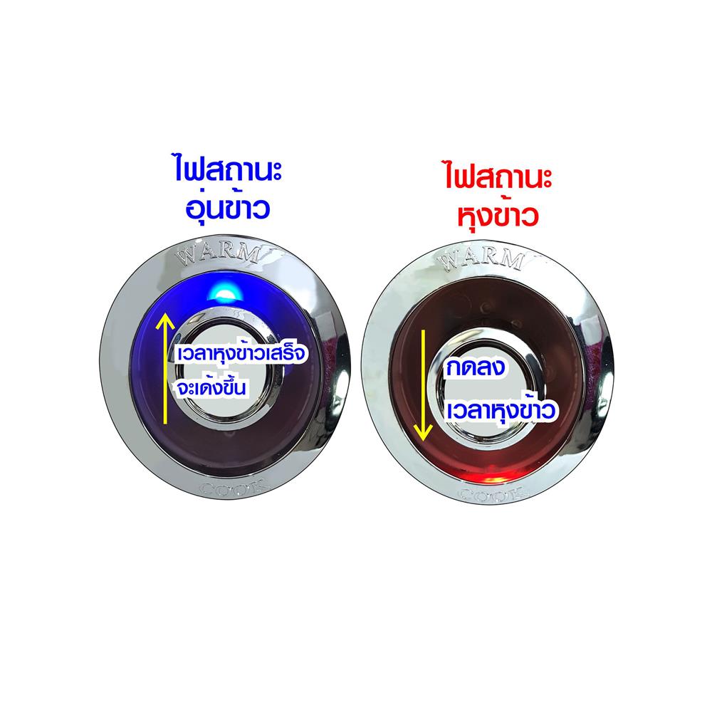 หม้อหุงข้าว MANUAL SKG SK-618 1.8 ลิตร สีขาว/ฟ้า