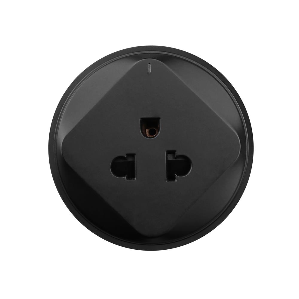 เต้ารับไร้สายสากล 3 ตา HACO TR-E10-BK สีดำ