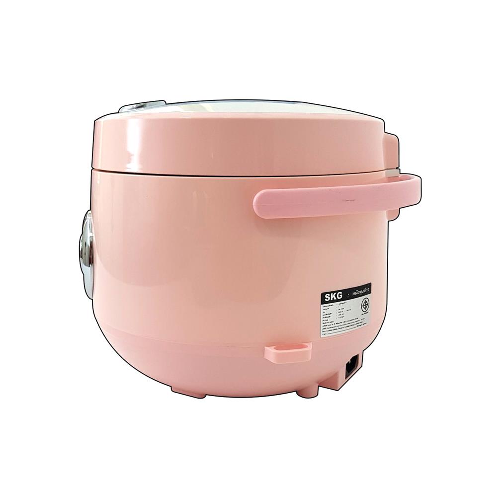 หม้อหุงข้าว MANUAL SKG SK-618 1.8 ลิตร สีขาว/ชมพู