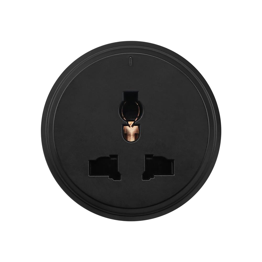 เต้ารับไร้สายสากล 3 ตา HACO TR-U10-BK สีดำ