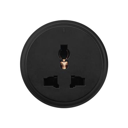 เต้ารับไร้สายสากล 3 ตา HACO TR-U10-BK สีดำ