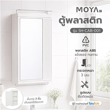 ตู้แขวนผนัง พลาสติก ABS MOYA SH-CAB-001 สีขาว_6
