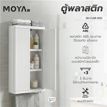 ตู้แขวนผนัง พลาสติก ABS MOYA SH-CAB-002 สีขาว_5
