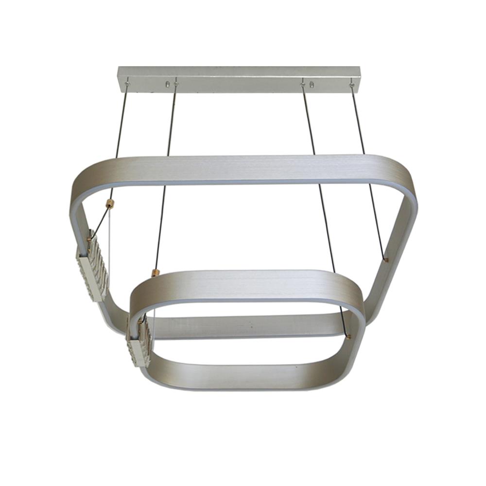 ไฟช่อ LED NEOLIGHT 1088-600+400 60 วัตต์ COOL WHITE สีใส/เงิน 2 หัว