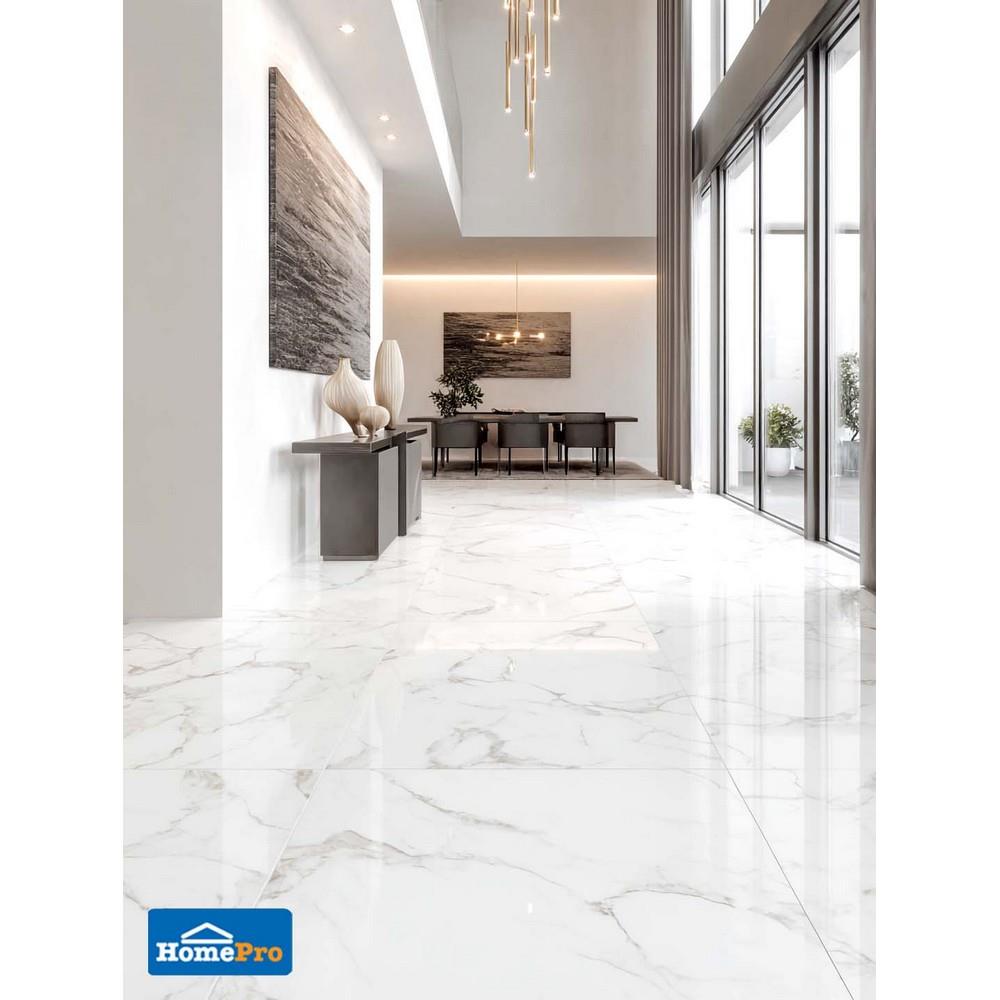 กระเบื้องพื้น 60x60 ซม. TARA ฮารุ ไวท์ A 1.44 ตร.ม.