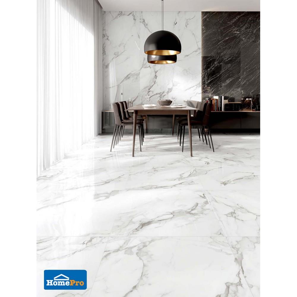 กระเบื้องพื้น 60x60 ซม. TARA ฮารุ ไวท์ A 1.44 ตร.ม.