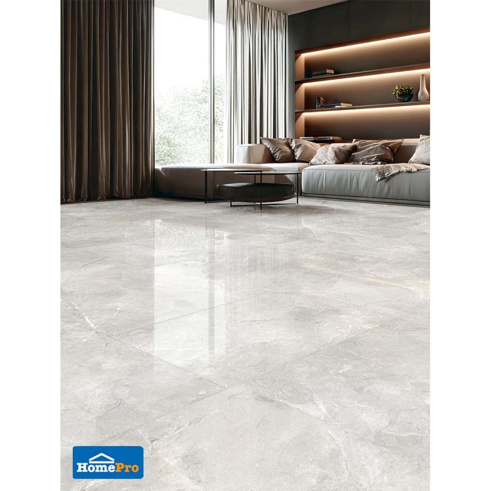 กระเบื้องพื้นพอร์ซเลน 60x60 ซม. TARA บูก้า เกรย์ A 1.44 ตร.ม.