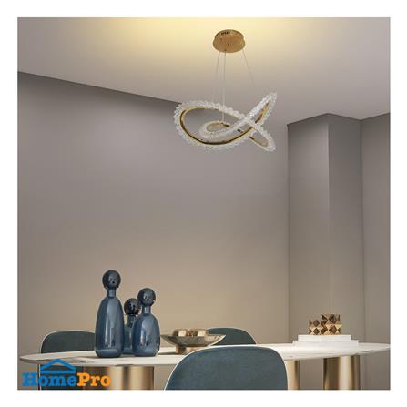 ไฟช่อ LED NEOLIGHT 1083-500 30 วัตต์ COOL WHITE สีทอง/ใส 1 หัว_1