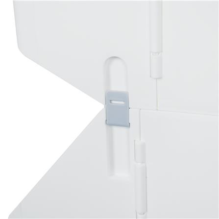 ตะกร้าผ้าเหลี่ยมมีล้อ 3 ชั้น PLIM TESSA สีขาว_6