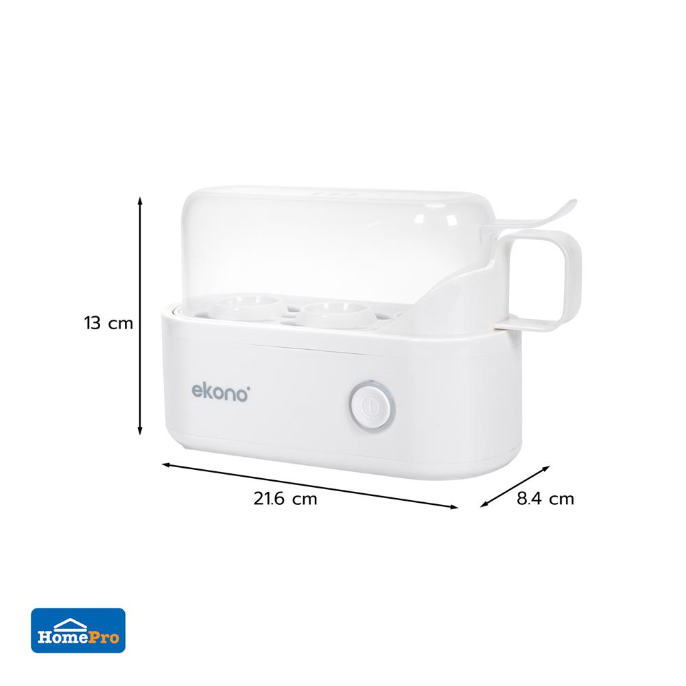 เครื่องนึ่งไข่ EKONO EK-EMK01 สีขาว