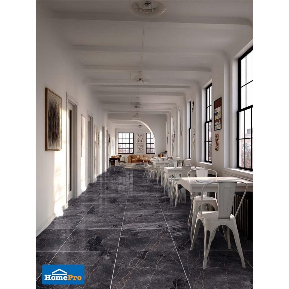 กระเบื้องพื้นพอร์ซเลน 60x60 ซม. TARA เซลีน เกรย์ A 1.44 ตร.ม.